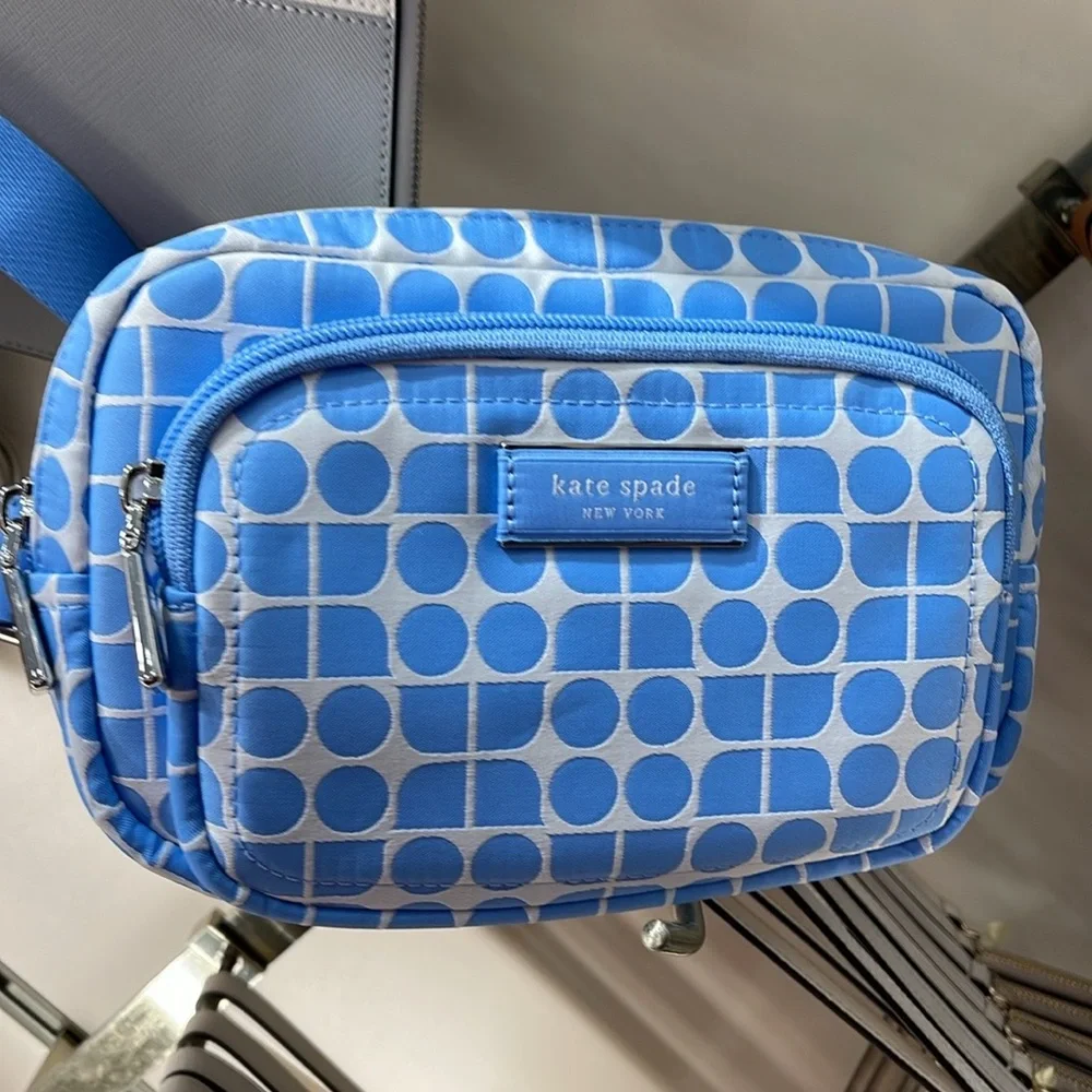 Kate Spade Noel Jacquard Belt Bag
Astral Blue 
NWT Waist
Bags & Fanny Packs - Picture 9 of 16